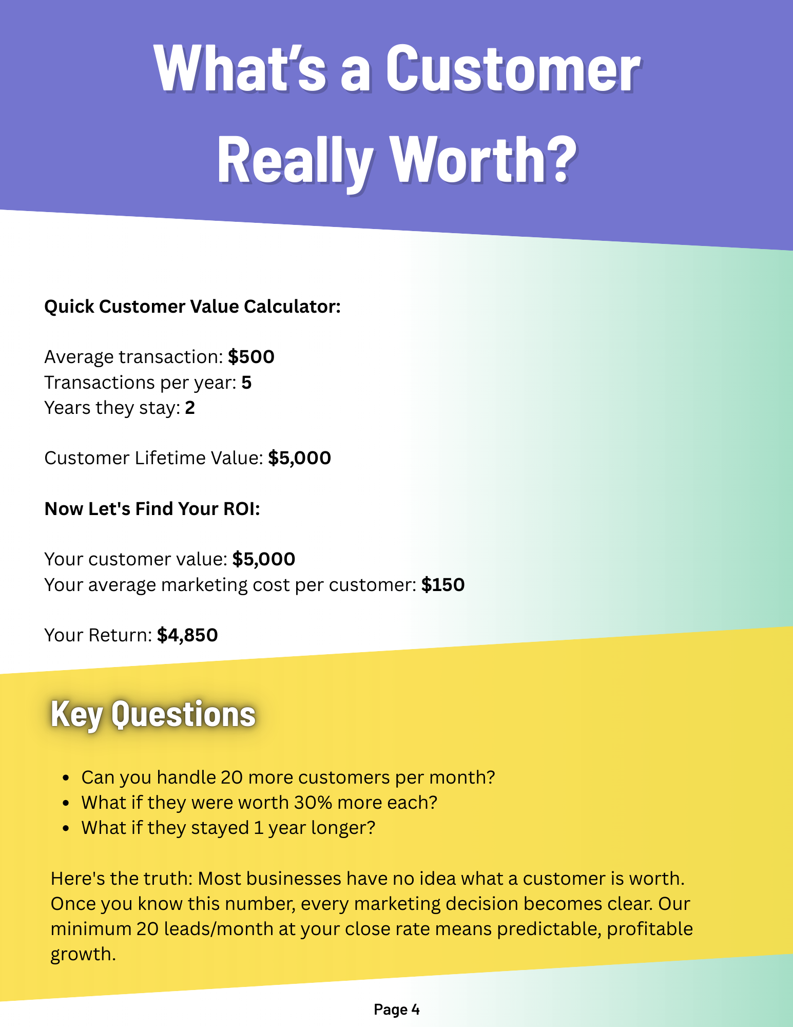 What's a Customer Really Worth?
